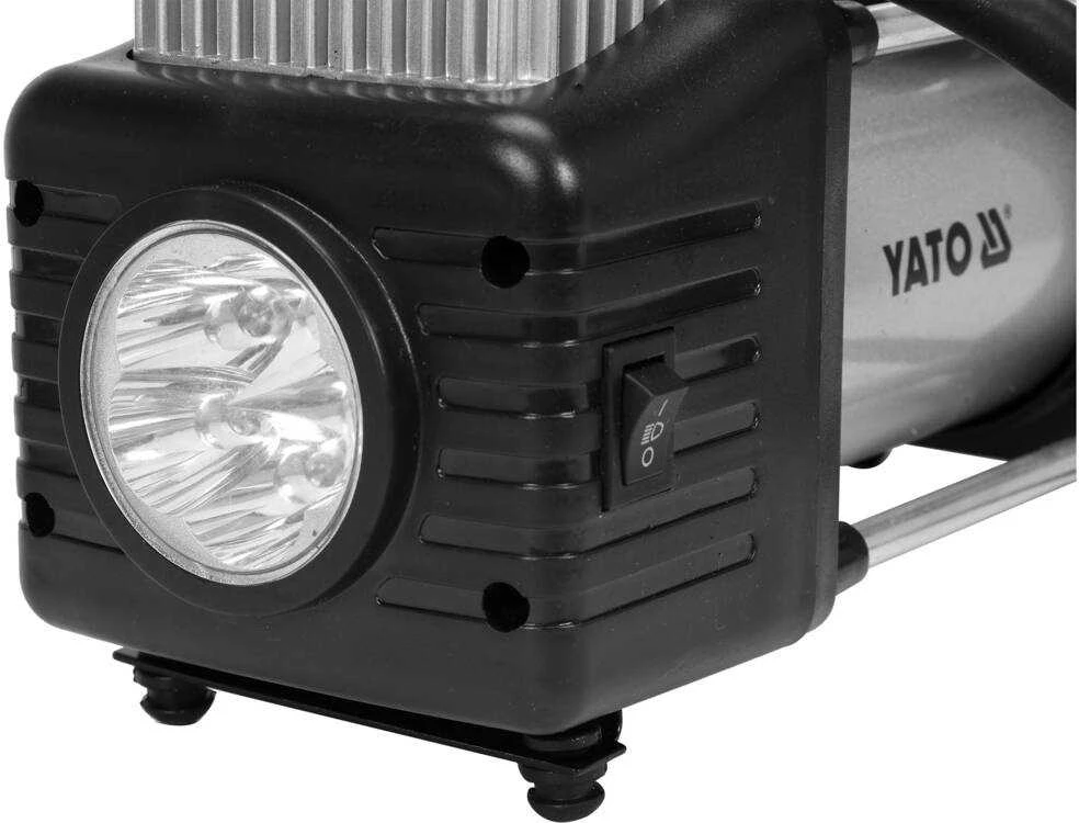 Automobilinis padangų pripūtėjas su LED, 10 bar, 12V, kompresorius, pompa
