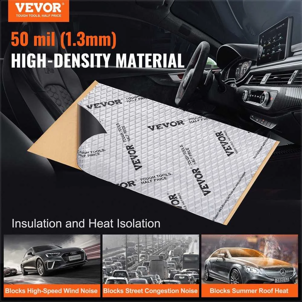 VEVOR Automobilio garso izoliacijos kilimėlis, 1.3mm