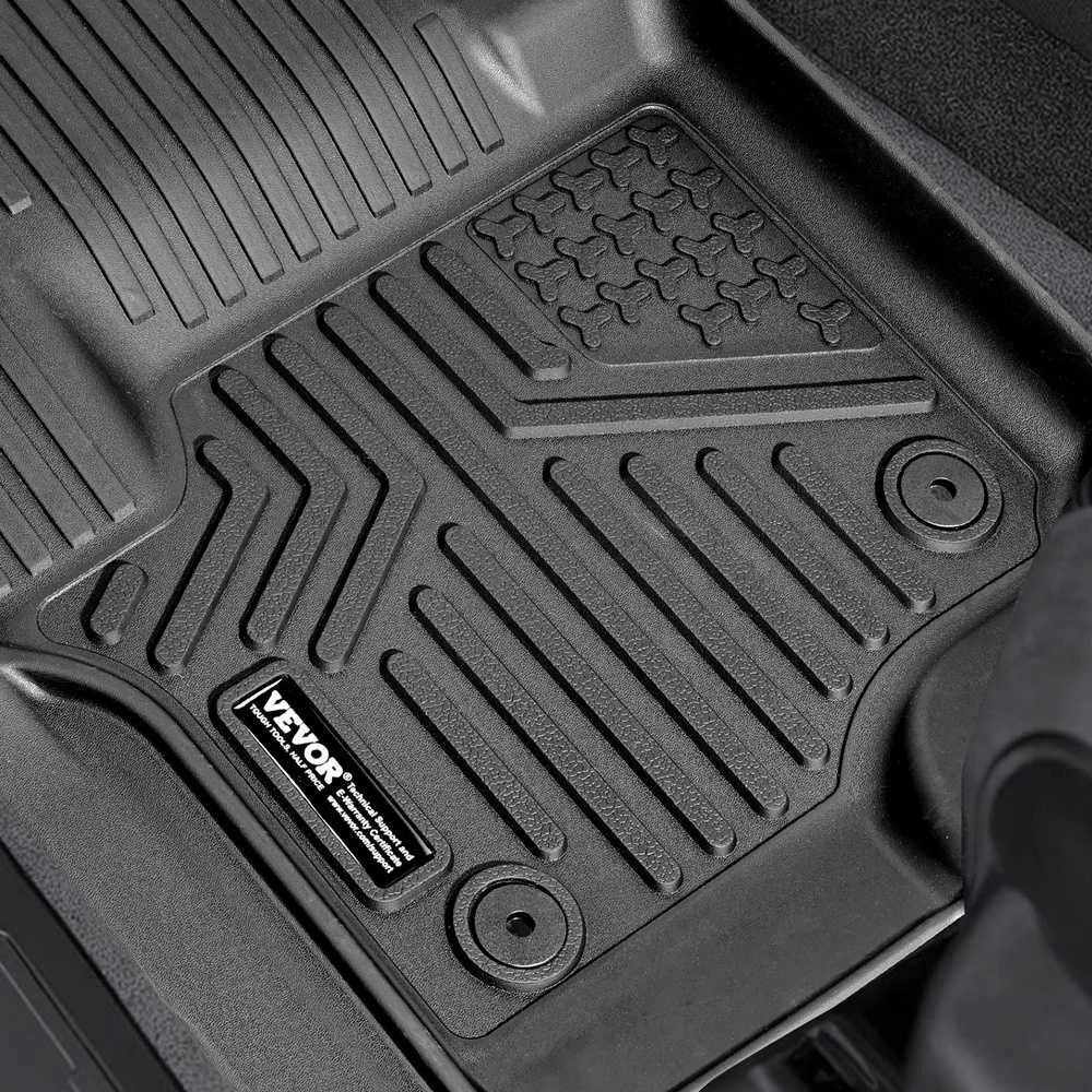 Automobilio grindų kilimėliai, skirti Ford F-250, F-350, F-450, 3 dalių rinkinys, vandeniui atsparūs automobilio grindų kilimėliai, neslystantys automobilio grindų kilimėliai