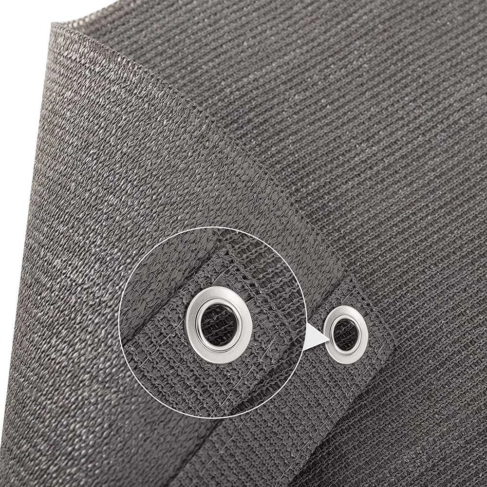 Balkono uždanga pilka 1x6 m, apsauga nuo saulės, UV filtras, HDPE, balkonų uždangalas, tvorelės uždanga