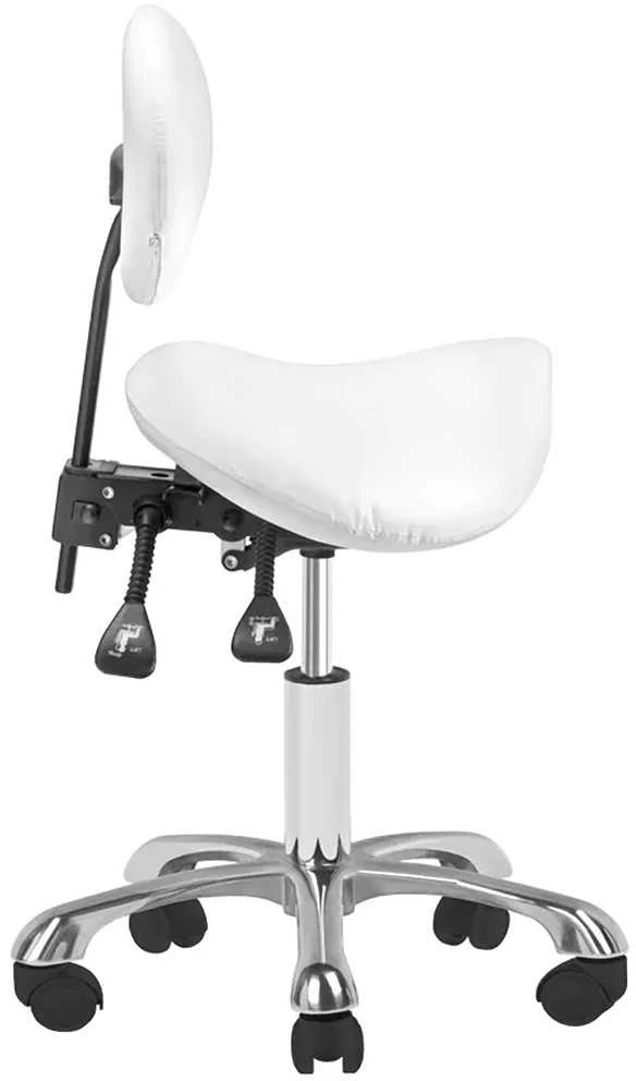 Activeshop Kosmetologinė meistro kėdutė COSMETIC STOOL GIOVANNI Baltas