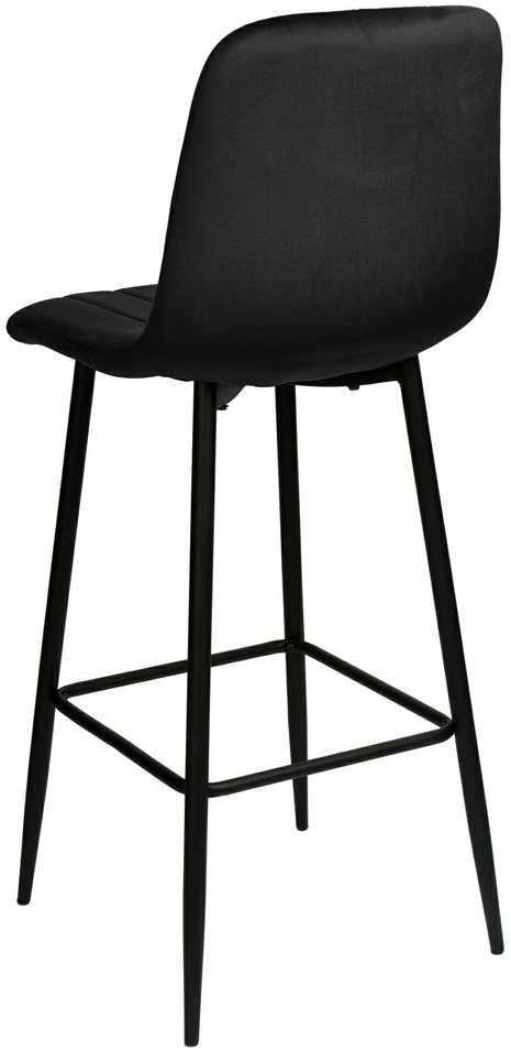 Baro kėdė Toronto, juoda velvetinė, reguliuojamo aukščio, 120 kg, virtuvės baro kėdė, pusbario kėdė, aukšta kėdė