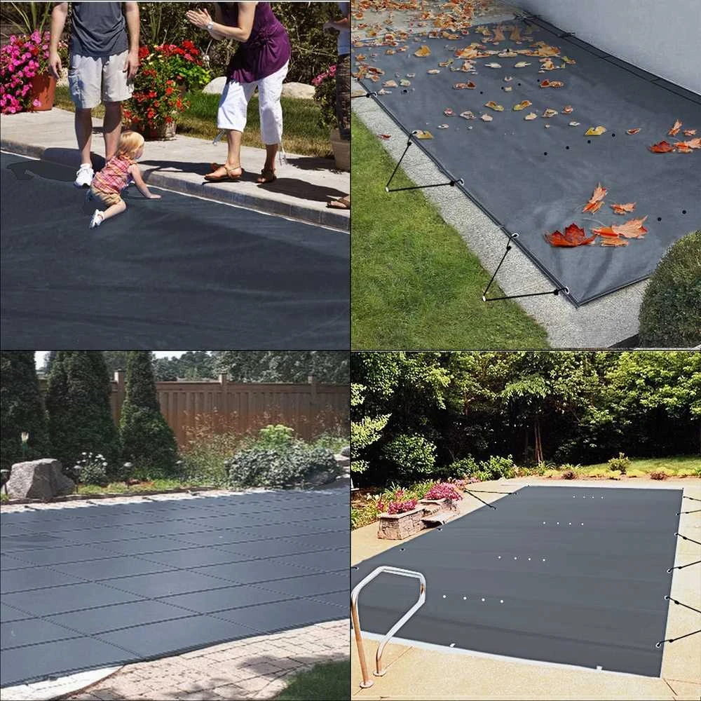 Baseino apsauginis uždangalas 3.5x6 m, PVC medžiaga, žieminė apsauga