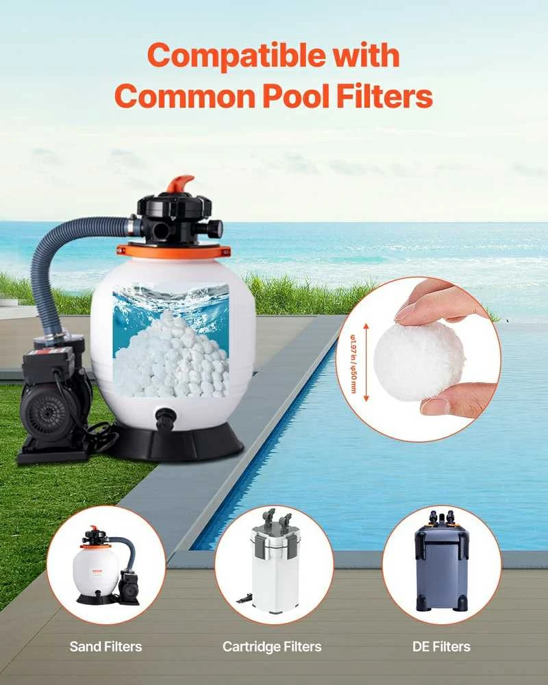 VEVOR Baseinų filtravimo kamuoliukai smėlio filtrams