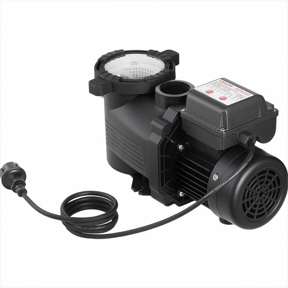 Baseino siurblys, 400W vieno greičio antžeminiams ir įkasamiems baseinams, masažinėms vonioms, SPA, su 24 valandų laikmačiu ir filtro krepšeliu, vandens cirkuliacijos siurblys
