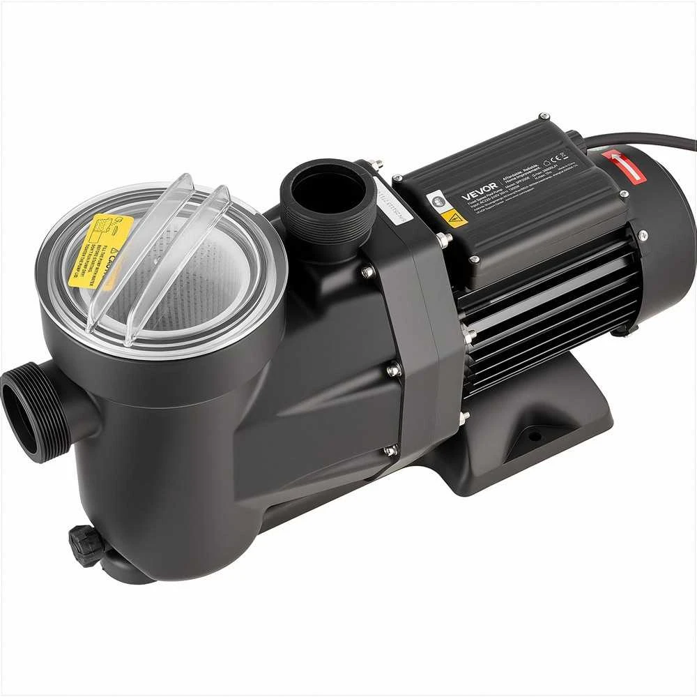 Baseino siurblys antžeminiams ir įkasamiems baseinams, masažinėms vonioms, SPA, 1300W vieno greičio su 24 valandų laikmačiu ir filtro krepšiu, vandens cirkuliacijos siurblys