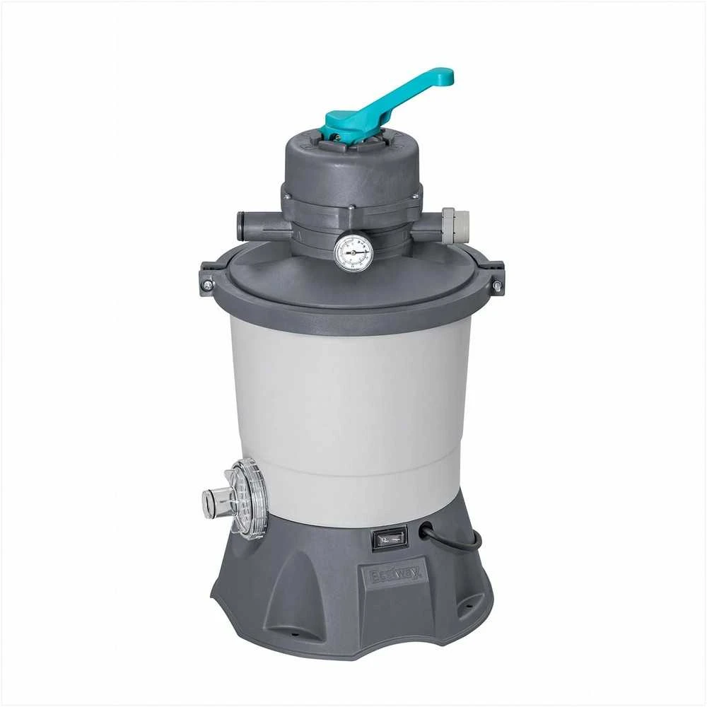 Baseino smėlio filtro siurblys, 3596 l/h srautas, 1100-16000 l baseinams, su 25 kg smėlio, 32mm žarnos jungtis