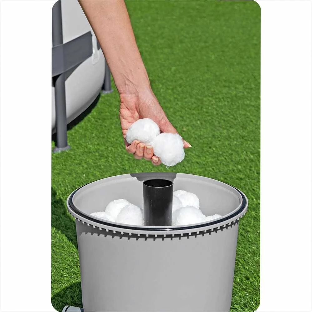 Baseino smėlio filtro siurblys, 3596 litrai per valandą, sodo baseinams, 2271 l/h sistemos srautas, 11000-16000 litrų baseino talpa