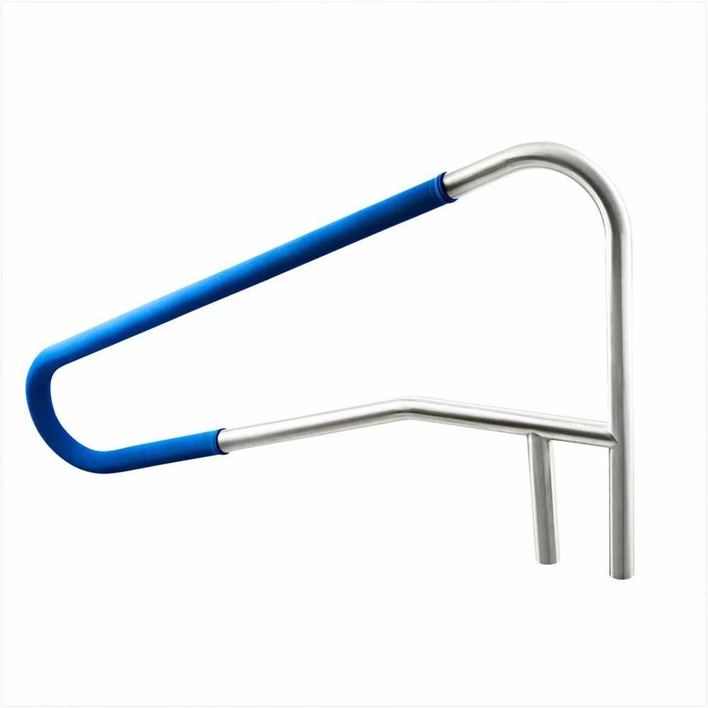 Baseino turėklas vandens parkams, tvirtas 304 nerūdijančio plieno turėklas su nuimama neslystančia rankove, 137.1 x 81.3 cm, plaukimo baseino turėklas, saugos turėklas baseinui