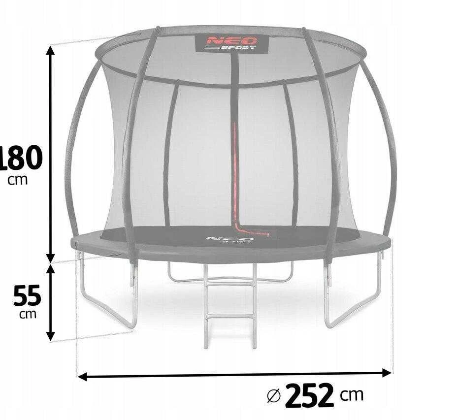 Batutas su tinkleliu Neo-Sport, 252 cm