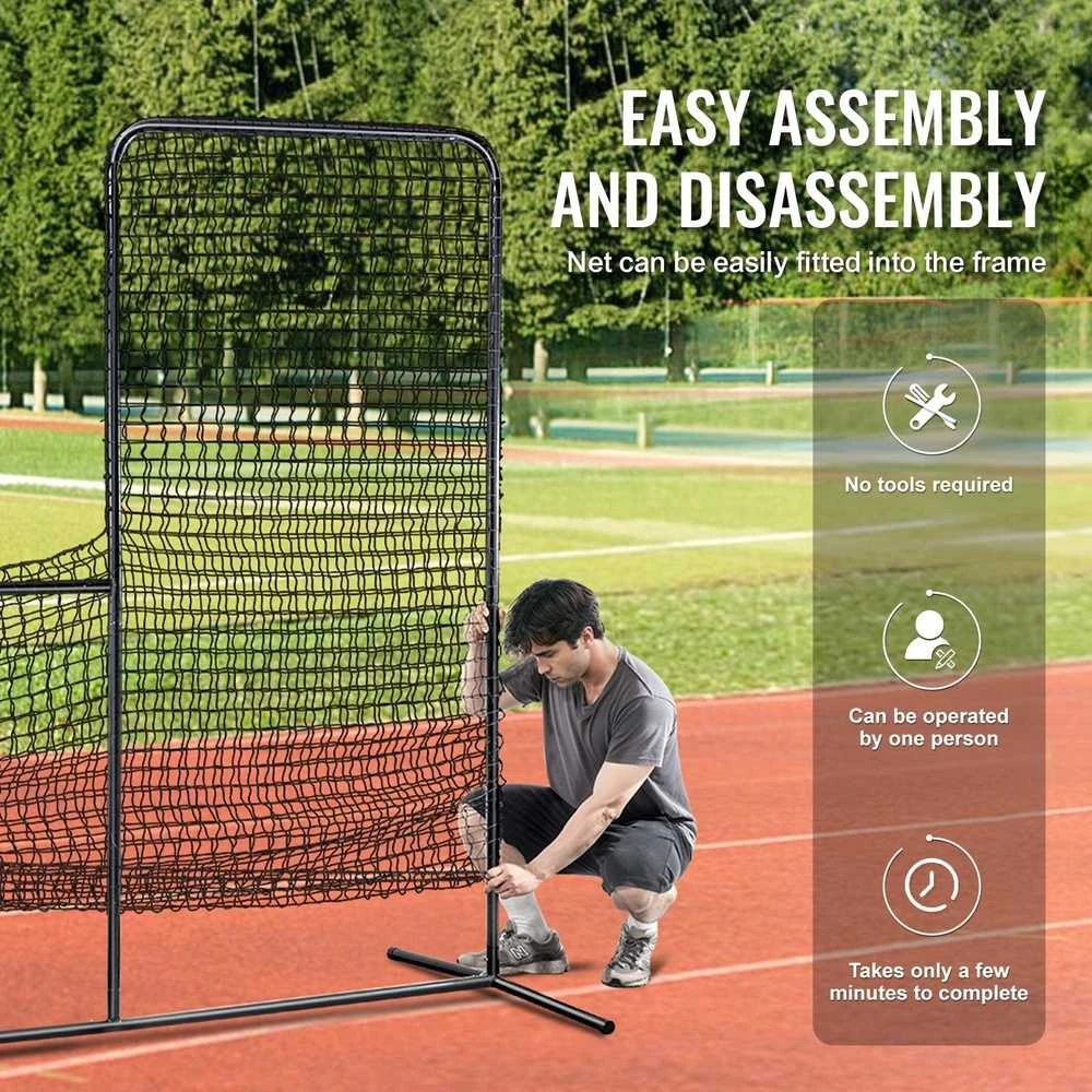 VEVOR apsauginis tinklas beisbolo metikams 213x213 cm