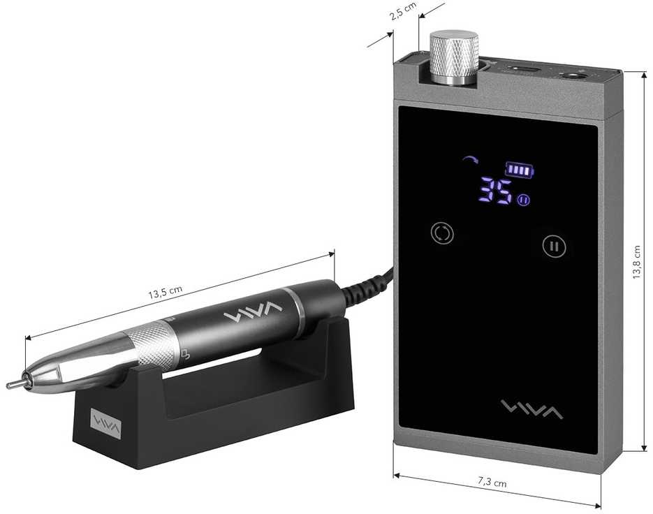 Activeshop Nešiojama akumuliatorinė freza Viva Pro, 601, juoda