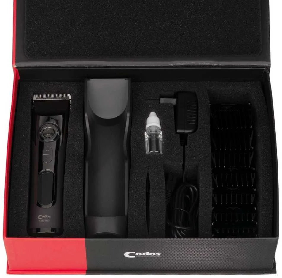 Plaukų kirpimo mašinėlė Codos Professional CHC-980 Wireless, Juoda