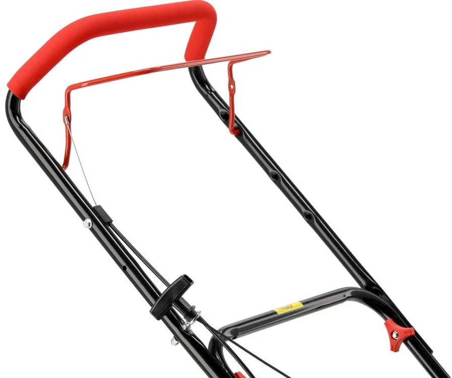 Yato Benzininė vejapjovė, 41 cm pjovimo plotis, galinis išmetimas, 123 cm³ variklis, mažiems ir vidutiniams sodams, lengvas aukščio reguliavimas