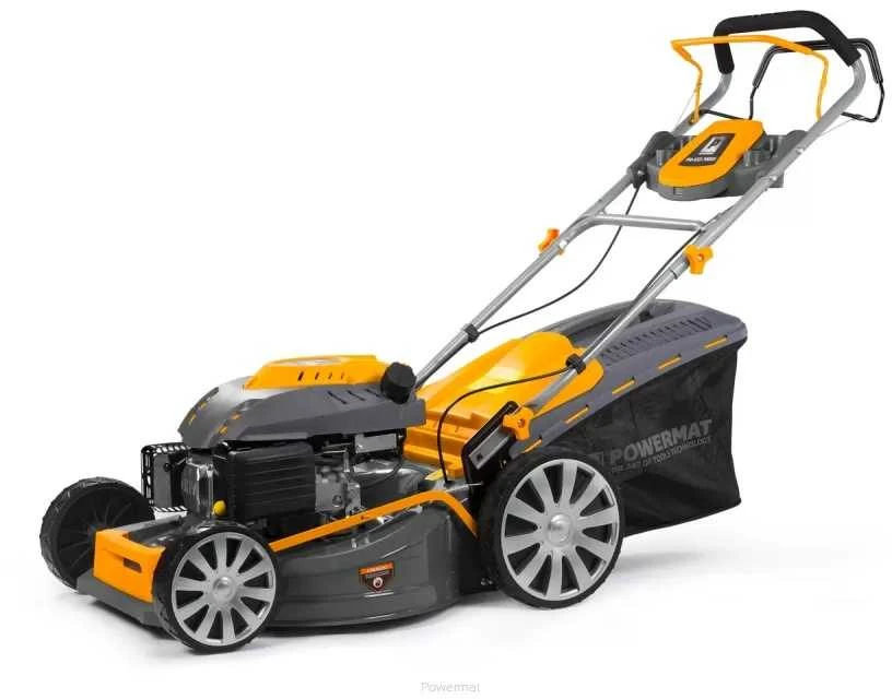 Powermat Benzininė vejapjovė, savaeigė, 510mm pjovimo plotis, su mulčiavimo funkcija, sodo priežiūrai, 7 HP variklis, 60L žolės surinktuvas