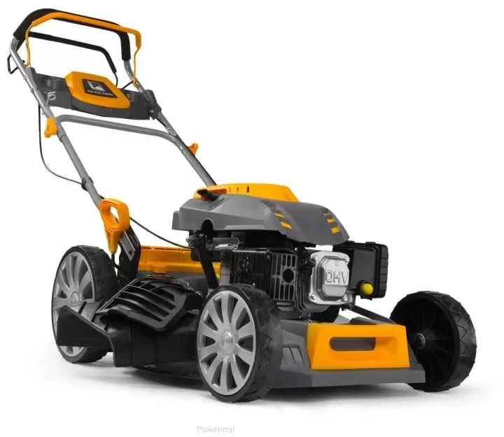 Powermat Benzininė vejapjovė, savaeigė, 510mm pjovimo plotis, su mulčiavimo funkcija, sodo priežiūrai, 7 HP variklis, 60L žolės surinktuvas