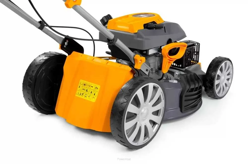Powermat Benzininė vejapjovė, savaeigė, 510mm pjovimo plotis, su mulčiavimo funkcija, sodo priežiūrai, 7 HP variklis, 60L žolės surinktuvas