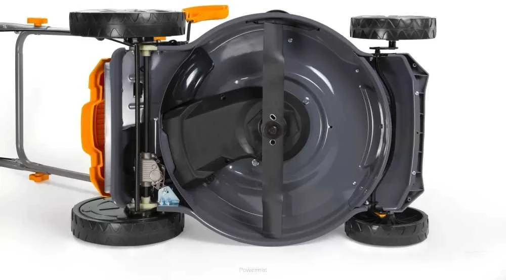 Powermat Benzininė vejapjovė, savaeigė, 510mm pjovimo plotis, su mulčiavimo funkcija, sodo priežiūrai, 7 HP variklis, 60L žolės surinktuvas