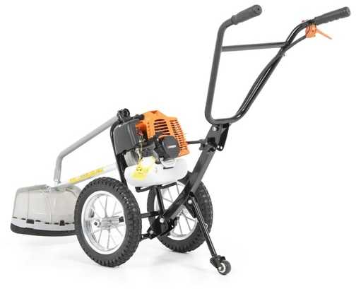 Benzininė žoliapjovė sodo darbams, su 52 cm3 varikliu, ratukais, žolės trimeris, benzininis žolės trimeris, sodo žoliapjovė