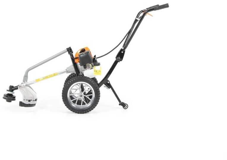 Benzininė žoliapjovė sodo darbams, su 52 cm3 varikliu, ratukais, žolės trimeris, benzininis žolės trimeris, sodo žoliapjovė