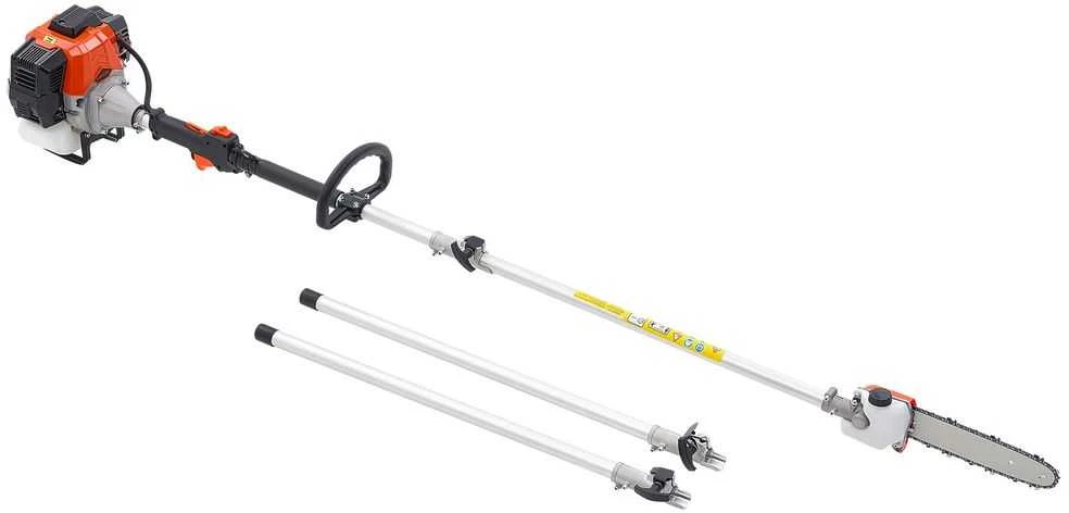 Benzininis genėjimo pjūklas, 33CC 2 taktų belaidis benzininis genėjimo pjūklas, 20.3cm pjovimo juosta, išplečiamas medžių genėtuvas, galingas grandininis pjūklas medžių genėjimui