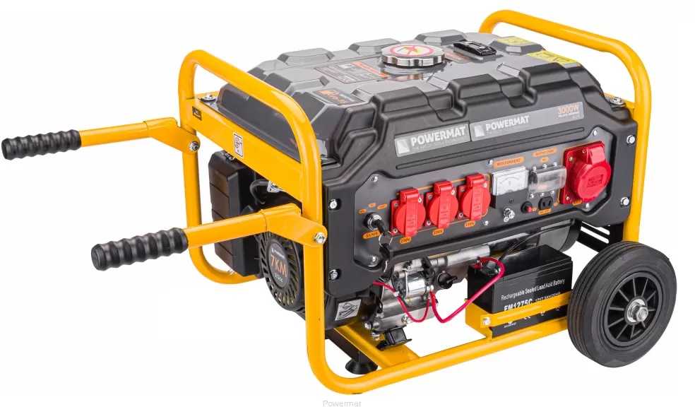 Benzininis generatorius, 3000W, 230V/400V, su AVR, elektrinis paleidimas, nešiojamas elektros generatorius statyboms ir sodui