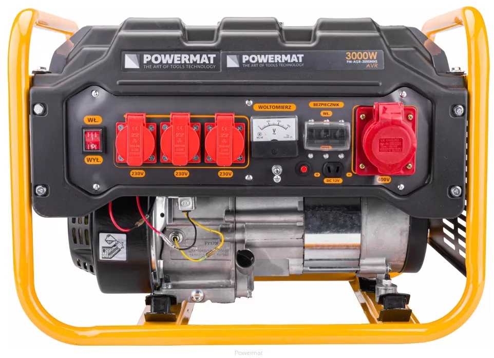 Benzininis generatorius, 3000W, 230V/400V, su AVR, statyboms, sodui ir avariniam maitinimui, nešiojama elektrinė