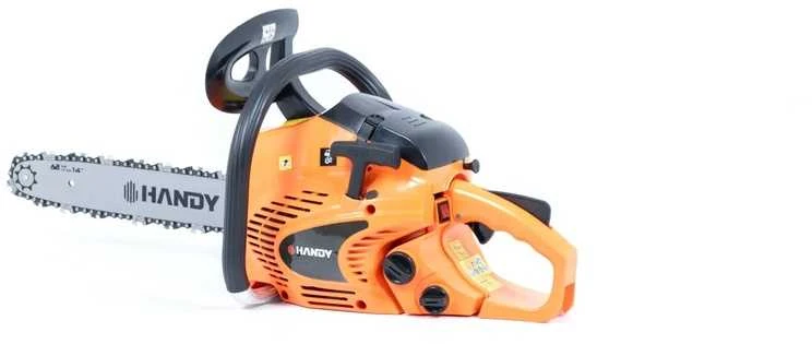 Benzininis grandininis pjūklas sodui, namams, 35cm, 1.4kW. Grandininis pjūklas, malkų pjovimo įrankis