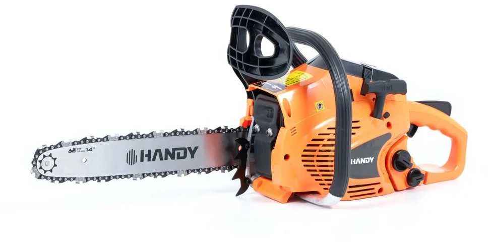 Benzininis grandininis pjūklas sodui, namams, 35cm, 1.4kW. Grandininis pjūklas, malkų pjovimo įrankis
