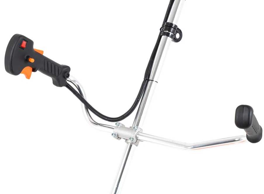 Benzininis žolės trimeris sodui, su 52 cm3 varikliu, žoliapjovė, trimeris su virve