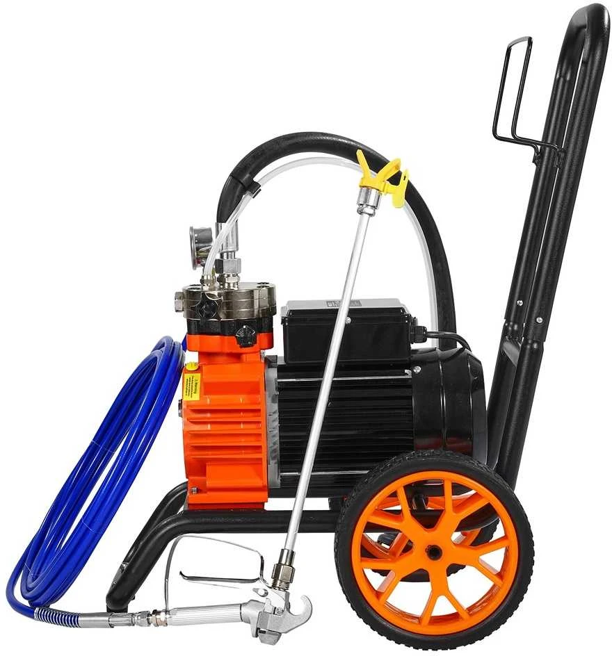 Beoris dažų purkštuvas su vežimėliu, 1100W, 2.0L/min, dažymo įranga, elektrinis membraninis purkštuvas, dažų purškimo sistema