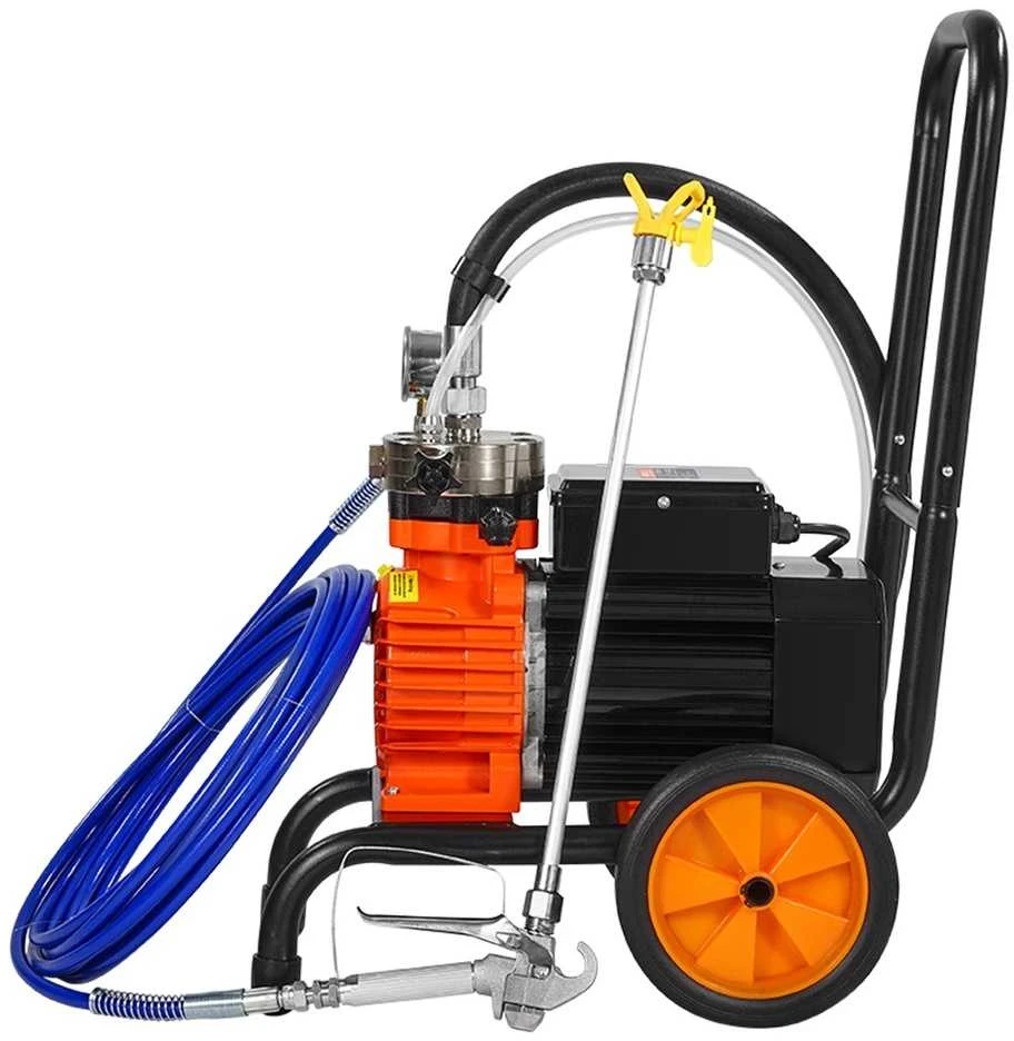 Beoris dažų purkštuvas su vežimėliu, 900W elektrinis, 1.8L/min, membraninis, dažymo įrenginys su ratukais