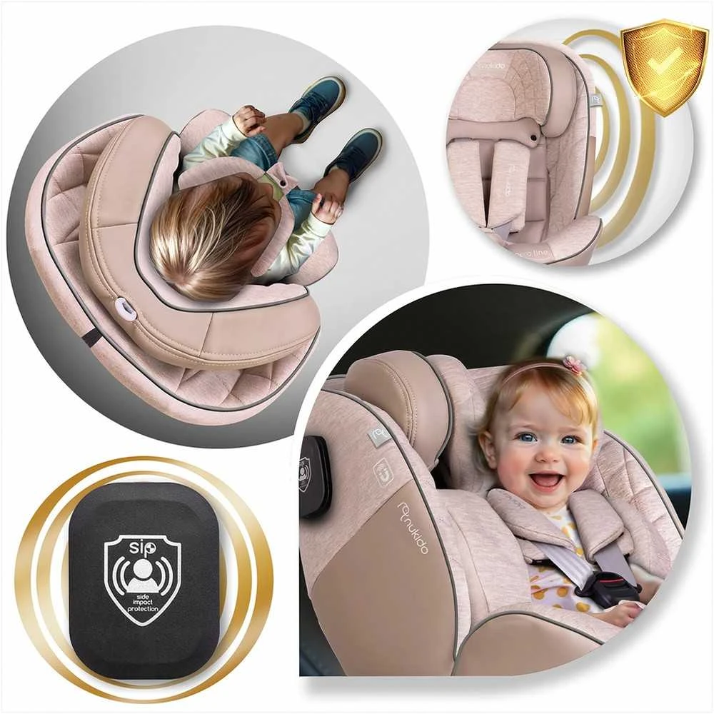 Mimoka Besisukanti automobilinė kėdutė, 0-36 kg, Isofix, vaikams, šoninio smūgio apsauga, patogios kelionės, ilgalaikis naudojimas