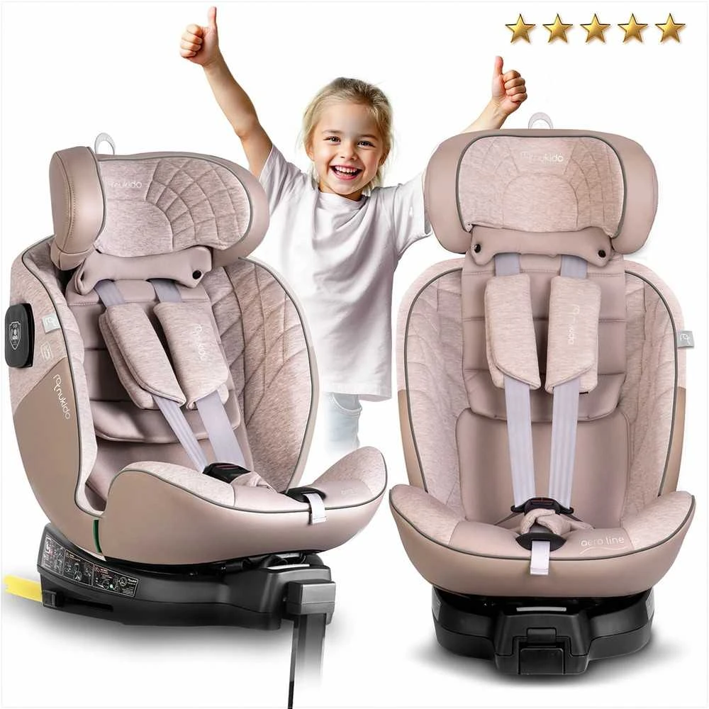 Mimoka Besisukanti automobilinė kėdutė, 0-36 kg, Isofix, vaikams, šoninio smūgio apsauga, patogios kelionės, ilgalaikis naudojimas