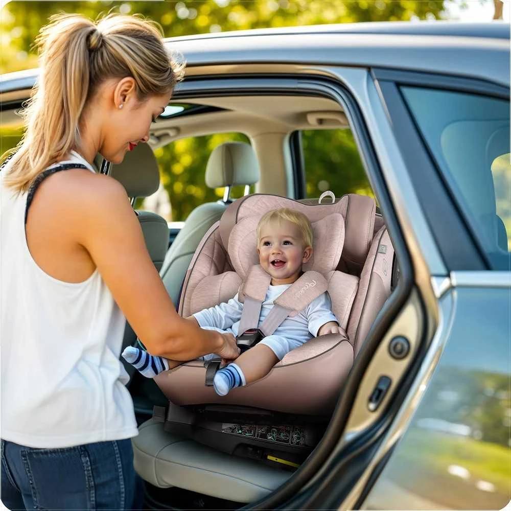 Mimoka Besisukanti automobilinė kėdutė, 0-36 kg, Isofix, vaikams, šoninio smūgio apsauga, patogios kelionės, ilgalaikis naudojimas