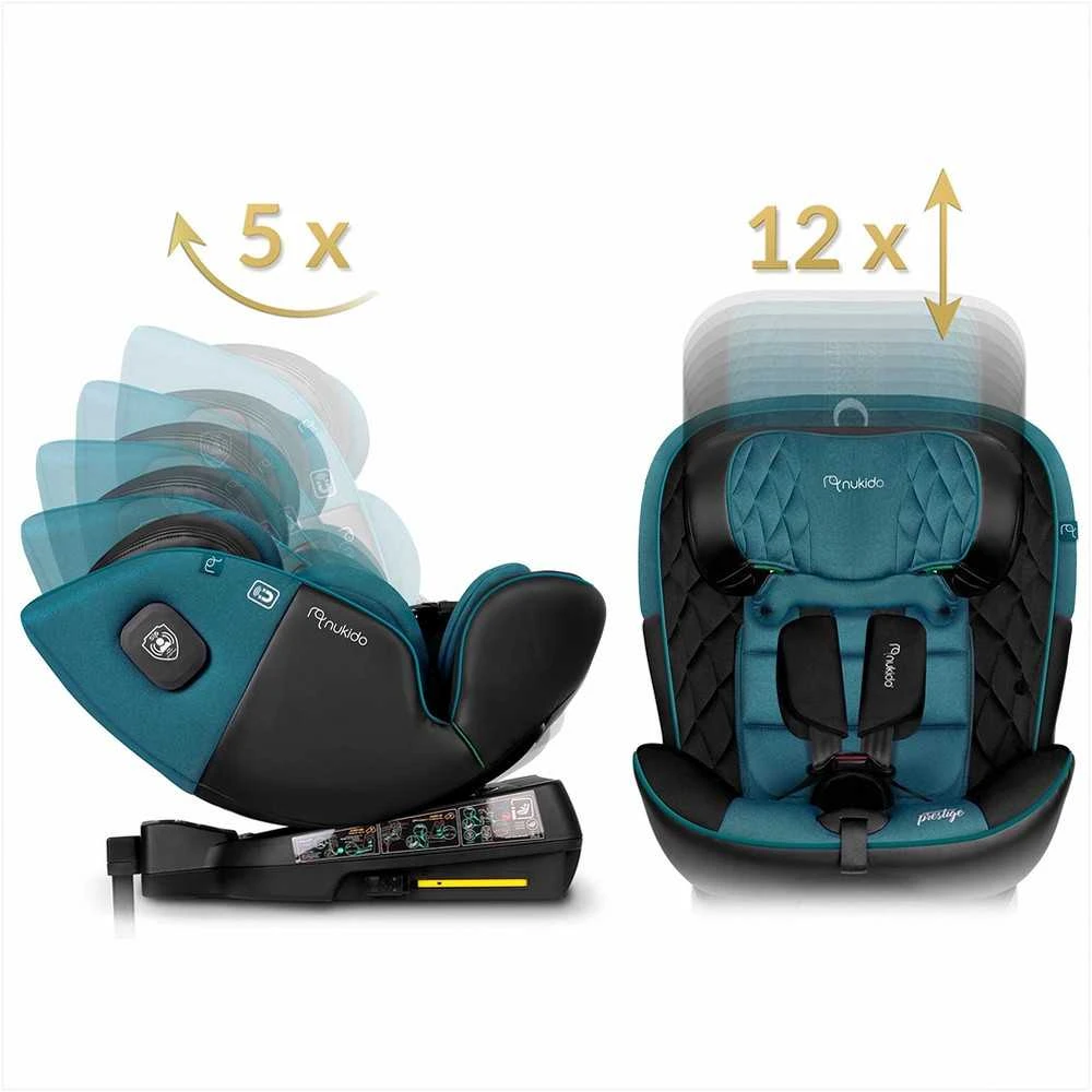 Besisukanti automobilinė kėdutė, 360 laipsnių, Isofix, 40-150 cm, kūdikiams ir mažiems vaikams, šoninio smūgio apsauga, reguliuojama galvos atrama