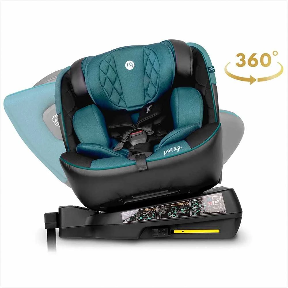 Besisukanti automobilinė kėdutė, 360 laipsnių, Isofix, 40-150 cm, kūdikiams ir mažiems vaikams, šoninio smūgio apsauga, reguliuojama galvos atrama