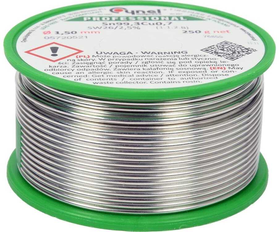 Toya Sa Poland Lydmetalis be švino | Ø 1.5 mm | 250g (76855)