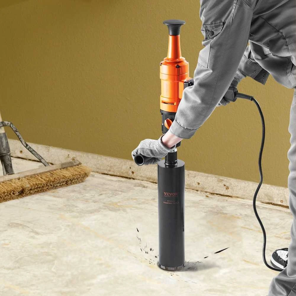 Betono šerdies gręžimo mašina, rankinis elektrinis šerdies gręžimo įrenginys, 4 colių šlapias grąžtas, 1500W šerdies gręžimo mašina betonui