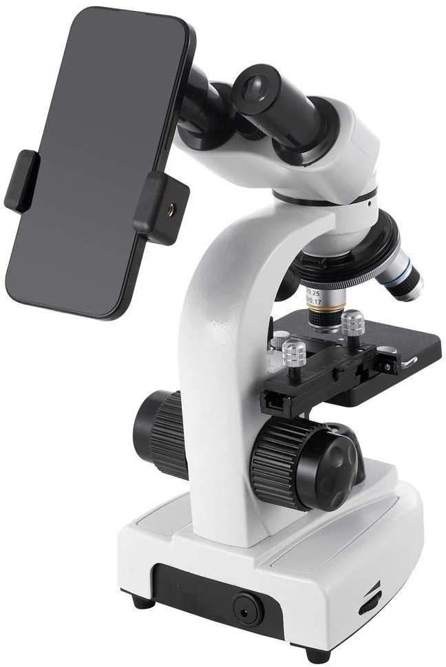 Binokulinis mikroskopas 40-2000x, LED apšvietimas, mokslui, mokymuisi, biologijai, namų laboratorijai