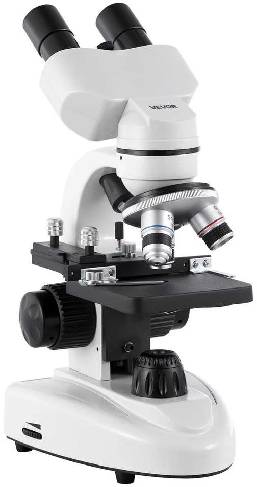 Binokulinis mikroskopas 40-2000x, LED apšvietimas, mokslui, mokymuisi, biologijai, namų laboratorijai
