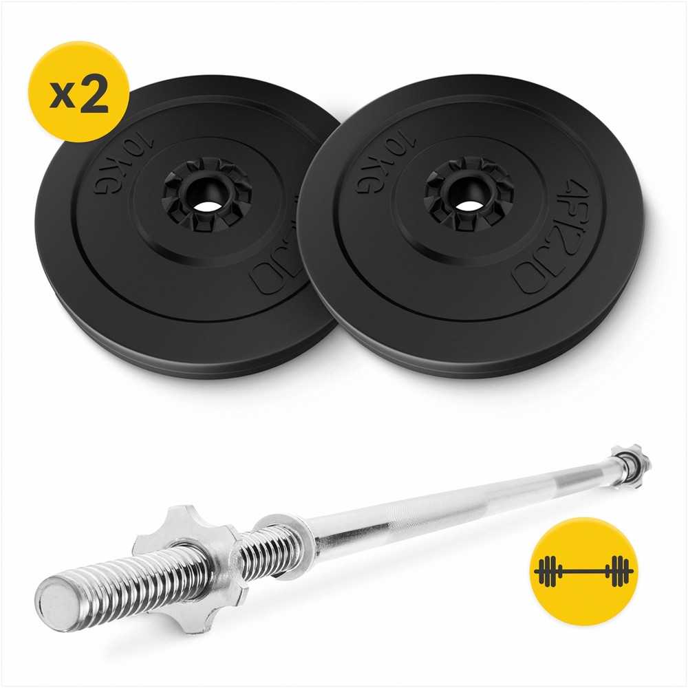 Bitumo štangos rinkinys, jėgos treniruočių komplektas, namų sporto įranga, 20 kg štangos rinkinys