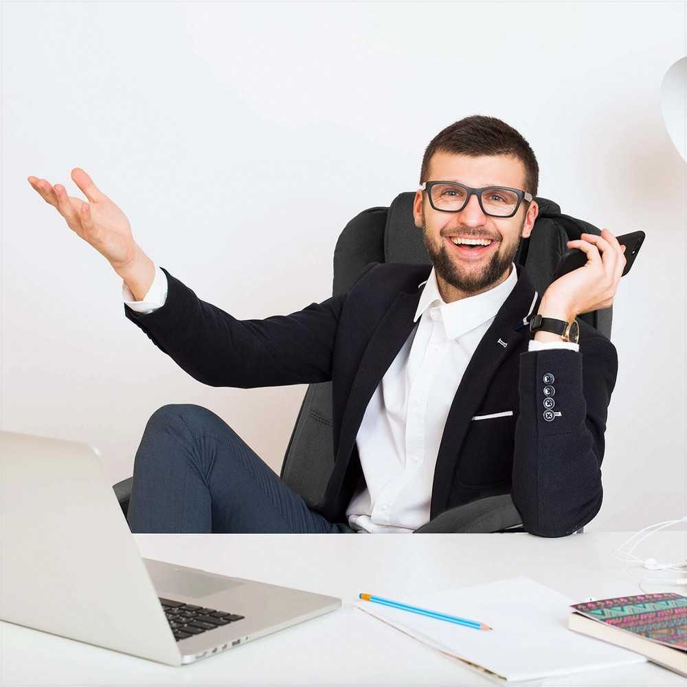 Biuro kėdė, ergonomiškas dizainas, patogus sėdėjimas, reguliuojamas aukštis, juoda medžiaga