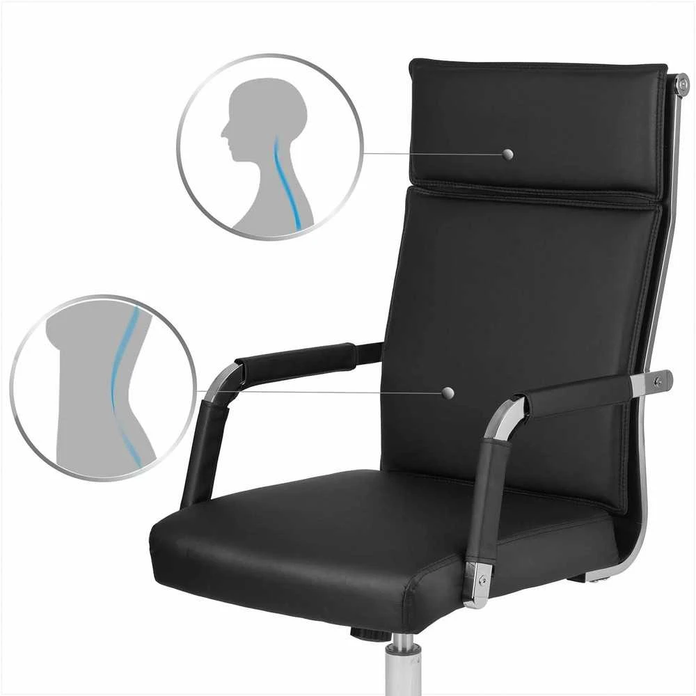 Sofotel Biuro kėdė, ergonomiško dizaino, su galvos atrama, juoda žaidimų kėdė, reguliuojamo aukščio, patogi stalo kėdė