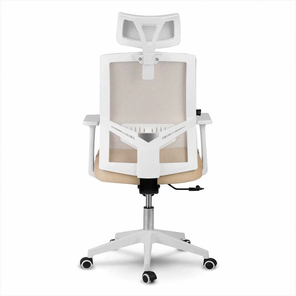 Biuro kėdė su mikrotinkliniu audiniu, ergonomišku dizainu, reguliuojama galvos atrama, pakreipimo mechanizmu, kvėpuojančia danga, patogiu sėdėjimu