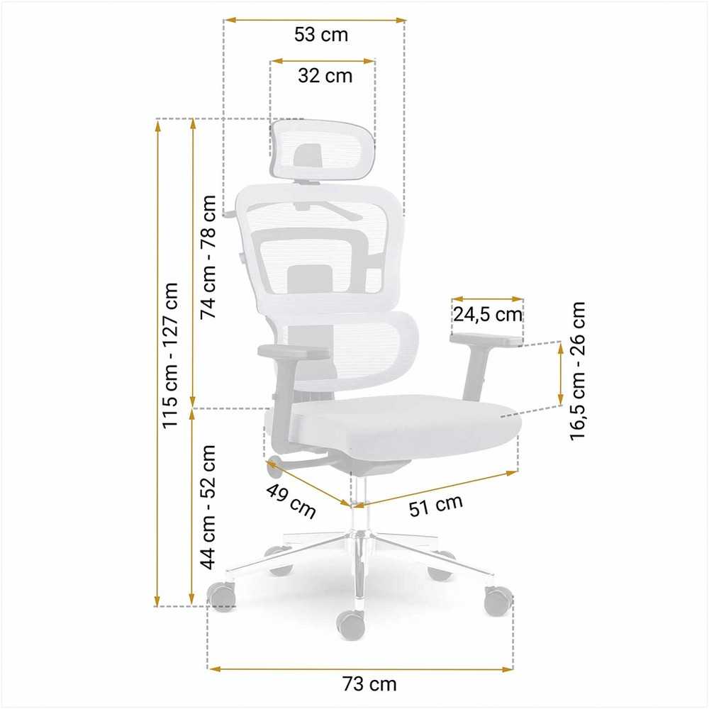 Sofotel Biuro kėdė su tinklelio atlošu, ergonomiško dizaino, reguliuojamo aukščio, pilka darbo kėdė, supimo funkcija, patogi kompiuterio kėdė