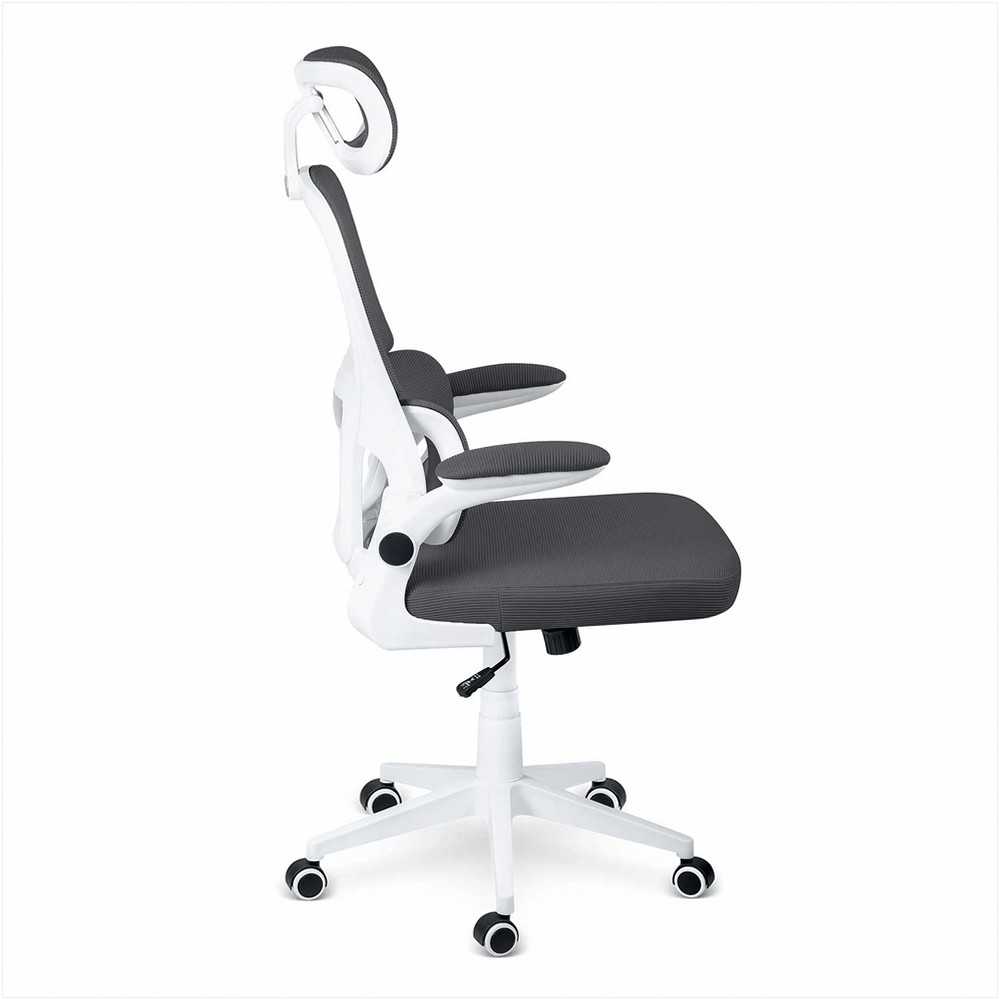 Biuro kėdė su tinklelio atlošu, ergonomišku dizainu, reguliuojamu aukščiu, supimo funkcija, patogus sėdėjimas namams ir biurui
