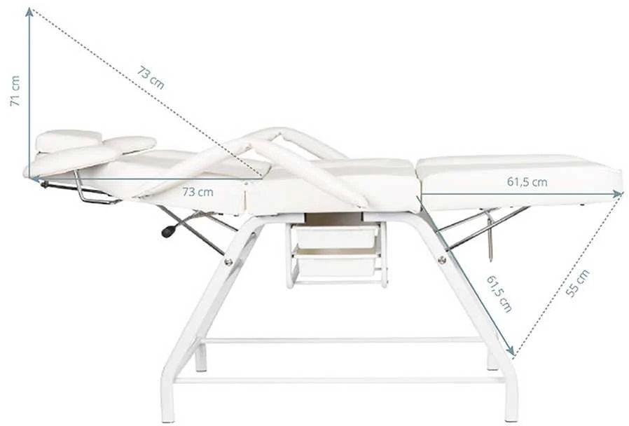 Activeshop Kosmetologinis krėslas VISAGE Baltas