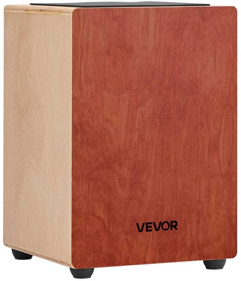 Cajon dėžinis būgnas, beržo medienos perkusinis instrumentas, nešiojamas pradedantiesiems, su gitaros stygomis, profesionalus perkusijos dėžinis būgnas 305x305x430mm