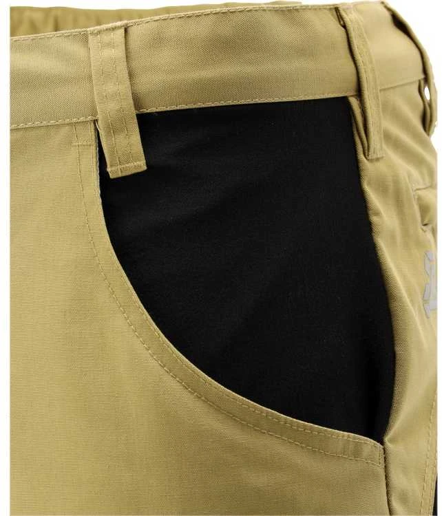 Chaki spalvos darbo kelnės SERWAL, 3XL, tamprios, daug kišenių, poliesteris